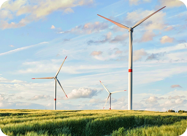 beautiful shot wind turbines cloudy sky eiffel region germany 1